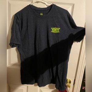 John deere mens large tee shirt gray